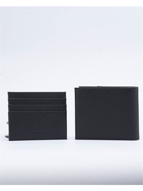 Leather wallet and card holder gift box with nylon inserts and lettering logo Emporio Armani EMPORIO ARMANI |  | Y4R612YQ75I81973